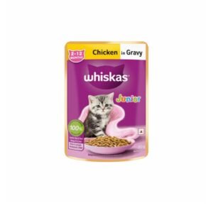 WHISKAS Pouches Cat Food – Chicken in Gravy for Kittens